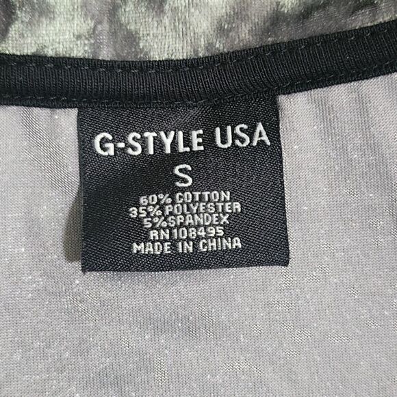 G-Style USA Men's Velour Full-Zip Bomber Jacket Grey Black Unlined Size S - Picture 6 of 7